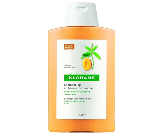 Дорожный набор для волос Klorane Shampoo with mango butter, 2x100 ml