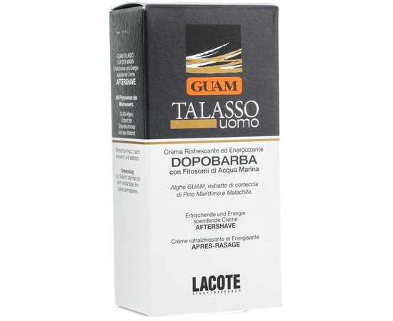 Крем энергетический после бритья GUAM Talasso UOMO After Shave, 50 ml, изображение 2