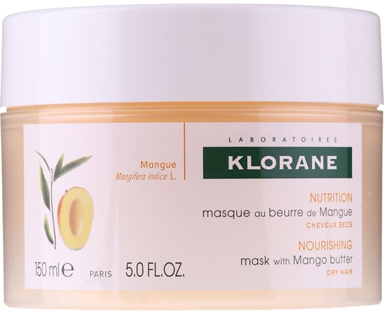 Klorane mask with oil mango - маска з маслом манго, 150 мл, фото 