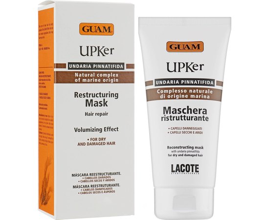 Маска восстанавливающая для волос GUAM UPKer Maschera Ristrutturante, 150 ml, изображение 2