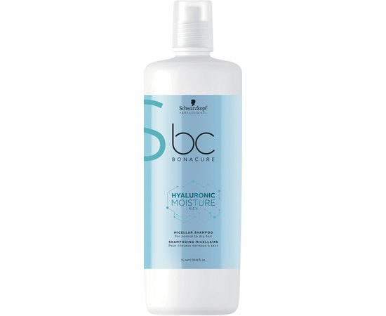 Мицеллярный шампунь увлажняющий Schwarzkopf Professional Bonacure Moisture Kick Shampoo, изображение 3