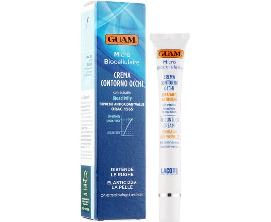 Микробиоклеточный контур-крем для век GUAM Crema Contorno Occhi, 15 ml, изображение 2