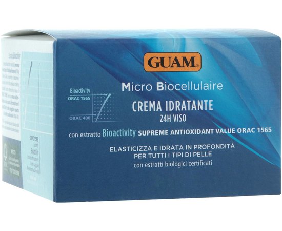 Микробиоклеточный крем Интенсивное увлажнение 24 часа GUAM Crema Idratante 24h, 50 ml, изображение 2