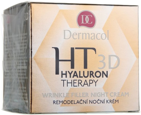 Dermacol Hyaluron Therapy 3D Wrinkle Filler Night Cream Нічний крем з гіалуроновою кислотою, 50 мл, фото _ab__is.image_number.default