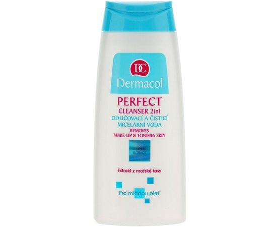 Dermacol Perfect Cleanser Lotion 2 in 1 Очищуючий лосьйон для зняття макіяжу, 200 мл, фото 