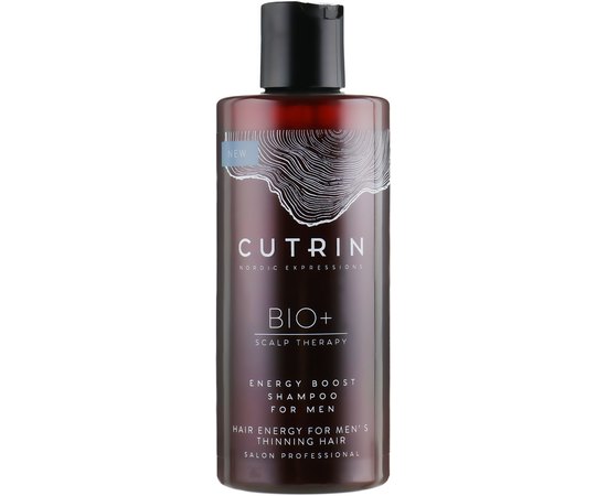 Шампунь від випадіння волосся для чоловіків Cutrin Bio + Energy Boost Shampoo For Men, 250 ml, фото 