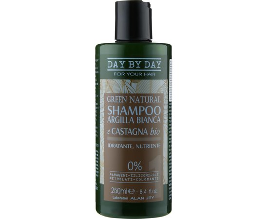 Шампунь з білою глиною та каштаном Alan Jey Green Natural Shampoo, 250 ml, фото 