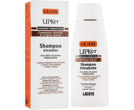 GUAM UPKer Shampoo Trivalente Шампунь потрійної дії, 200 мл, фото _ab__is.image_number.default