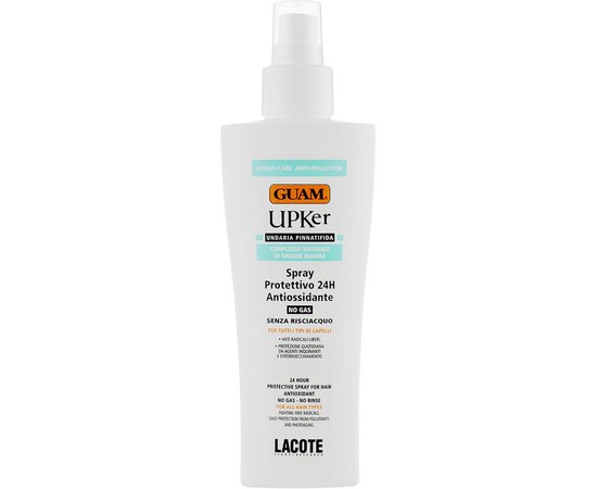 Спрей для волос защита 24 часа GUAM UPKer Urban Care Spray Protettivo Antiossidante Lacote, 150 ml