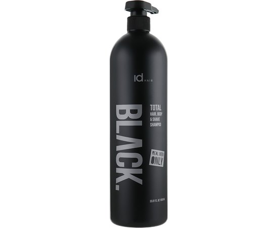 Засіб по догляду за волоссям тілом і для гоління 3 в 1 id Hair Black Total Shampoo 3 in 1, фото _ab__is.image_number.default