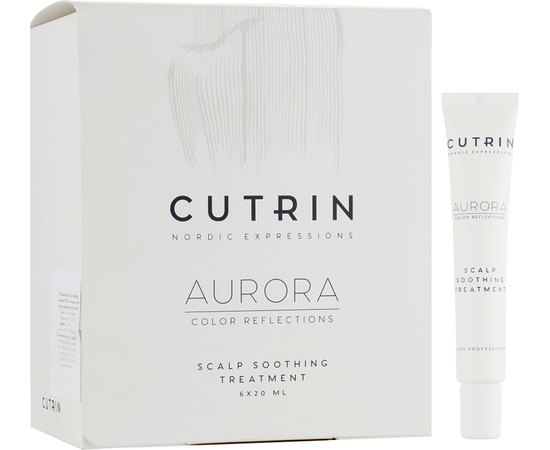 Успокаивающая эмульсия для кожи головы Cutrin Aurora Scalp Soothing Treatment, 6x20 ml, изображение 2