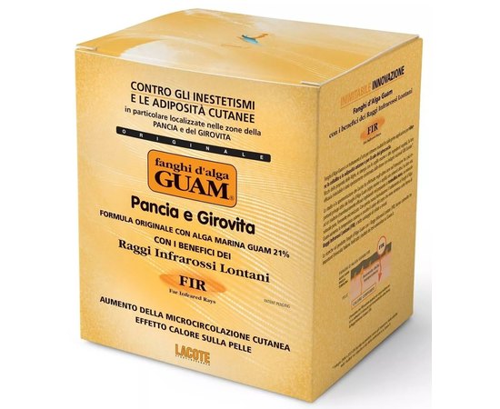 Антицеллюлитная маска из морских водорослей с разогревающим действием GUAM Fir, изображение 2