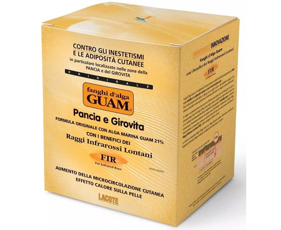 GUAM FIR Грязьова маска з морських водоростей для живота і талії з розігріваючого дією, фото _ab__is.image_number.default