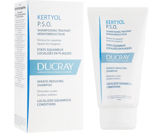 Ducray Kertyol P.S.O. Кераторегулюючий шампунь проти жирної лупи і почервоніння шкіри голови, 125 мл, фото _ab__is.image_number.default
