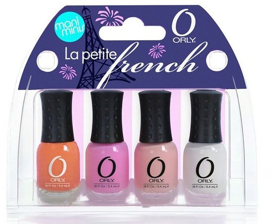 Набор мини-лаков для ногтей Orly La Petite French, 4x5,4 ml