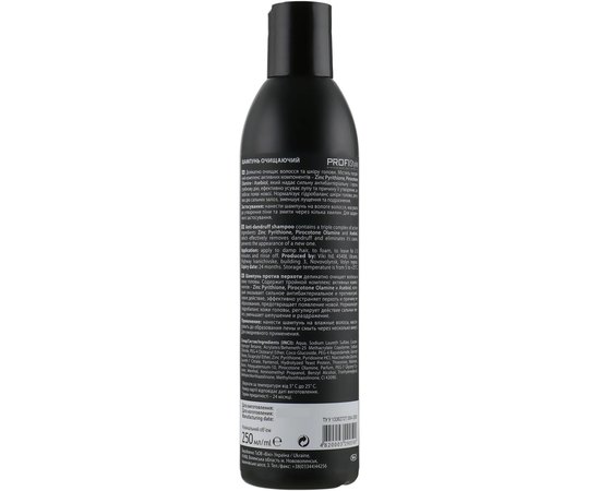 Шампунь очищающий против перхоти ProfiStyle Men's Style, 250 ml, изображение 2