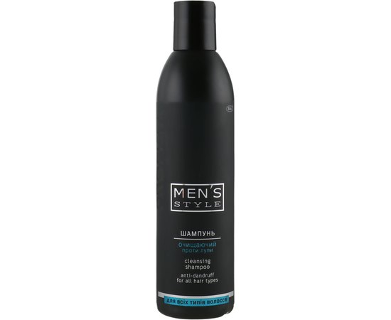 ProfiStyle Men's Style Шампунь для чоловіків Очищуючий проти лупи для всіх типів волосся, 250 мл, фото 