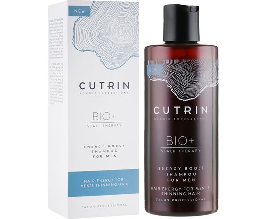 Шампунь від випадіння волосся для чоловіків Cutrin Bio + Energy Boost Shampoo For Men, 250 ml, фото _ab__is.image_number.default