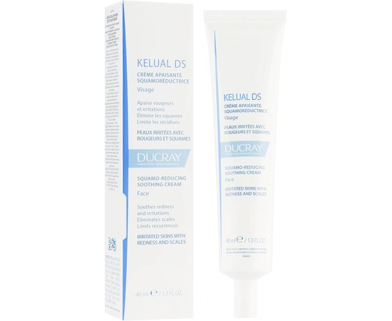 Смягчающий крем для устранения шелушения Ducray Kelual Ds Squamo-Reducing Soothing Cream, 40 ml