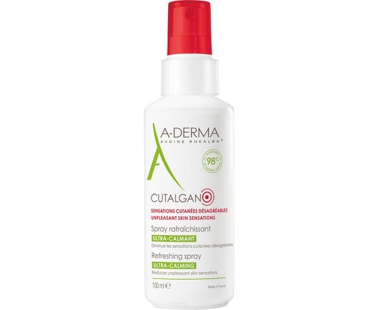 Спрей ультра-заспокійливий освіжаючий A-Derma Cutalgan Ultra-Calming Refreshing Spray, 100 ml, фото 
