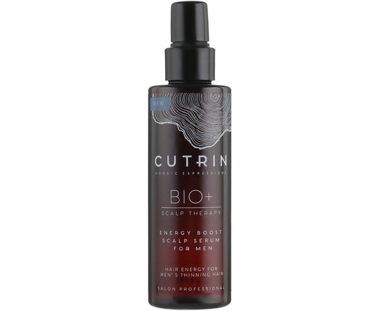 Стимулюючий лосьйон від випадіння волосся у чоловіків Cutrin BIO+ Energy Boost Scalp Serum For Men, 100 мл, фото 