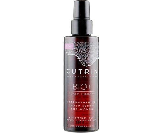 Укрепляющая сыворотка против выпадения волос у женщин Cutrin Bio+ Strengthening Scalp Serum For Women, 100 ml