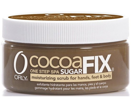 Orly SugarFix Cocoa - Зволожуючий скраб з шоколадом і трюфелем, фото 