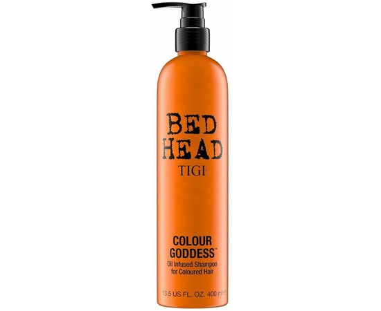 Восстанавливающий шампунь для брюнеток и рыжеволосых Tigi Bed Head Colour Goddess Oil Infused Shampoo, 400ml