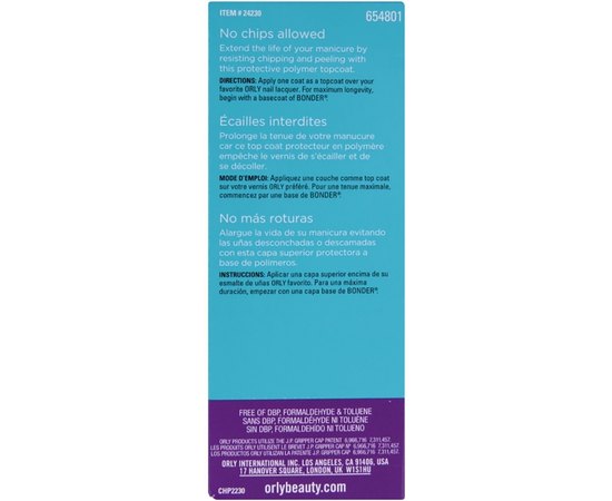 Защитное покрытие Orly Won’t Chip, изображение 2