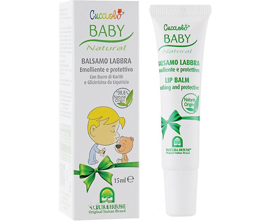 Бальзам для губ защитный детский Natura House Cucciolo Baby, 15 ml