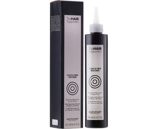 Флюид-фиксатор двойного действия Alfaparf Milano The Hair Supporters Scalp & Fiber Restorer, 250 ml, изображение 2 Флюид-фиксатор двойного действия Alfaparf Milano The Hair Supporters Scalp & Fiber Restorer, 250 ml, изображение 2