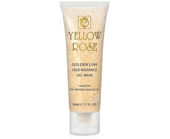 Гелевая маска подготавливающая с золотом Yellow Rose Golden Line Face Radiance Gel Mask, 50 ml
