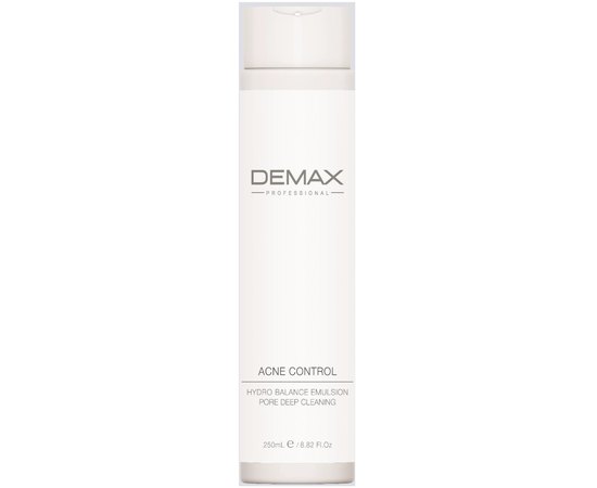 Demax Acne Control Hydro Balance Emulsion Гідро-Емульсія для проблемної шкіри (акне, демодекс, розацеа), 250 мл, фото 