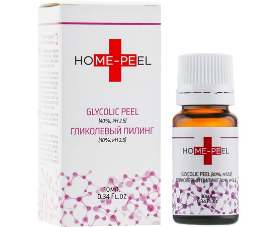 Гликолевый пилинг 40% рН 2.5 Home-Peel Glycolic Peel, 10 ml, изображение 2