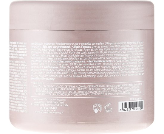 Кератиновый кондиционер длительного действия Alfaparf Milano Lisse Design Keratin Therapy Conditioner, 500 ml, изображение 2
