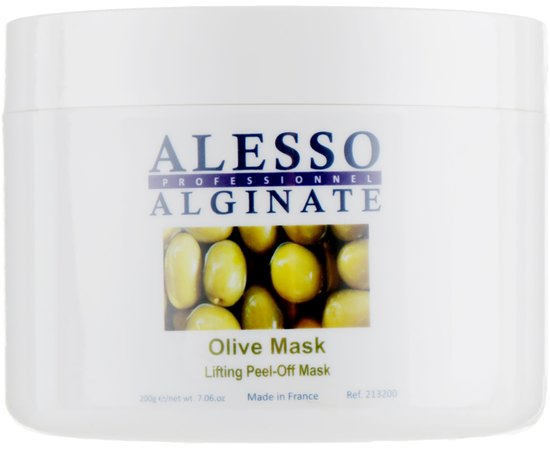 Маска альгинатная, лифтинговая с экстрактом листьев оливы Alesso Professionnel Alginate Olive Peel-Off Lifting Mask, изображение 2