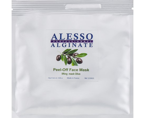Маска альгинатная, лифтинговая с экстрактом листьев оливы Alesso Professionnel Alginate Olive Peel-Off Lifting Mask