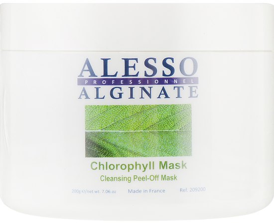 Маска альгинатная очищающая с хлорофиллом Alesso Professionnel Alginate Chlorophyll Peel-Off Cleansing Mask, изображение 2