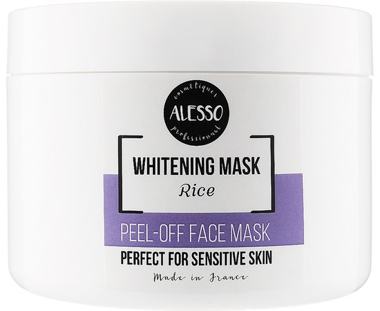 Маска альгинатная отбеливающая с рисом Alesso Professionnel Alginate Luminous Rice Peel-Off Whitening Mask, изображение 2