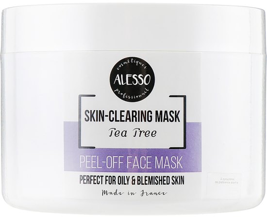 Маска альгинатная противовоспалительная с маслом чайного дерева Alesso Professionnel Alginate Anti-Inflammation Peel-Off Face Mask With Tea Tree, изображение 2