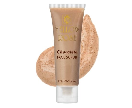 Скраб энергетический шоколадный с экстрактом какао Yellow Rose Chocolate Face Scrub, 50 ml, изображение 2