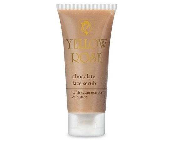 Скраб энергетический шоколадный с экстрактом какао Yellow Rose Chocolate Face Scrub, 50 ml