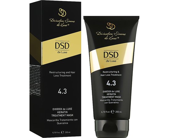 Восстанавливающая маска с кератином № 4.3 Simone Dixidox DeLuxe Mask, изображение 2