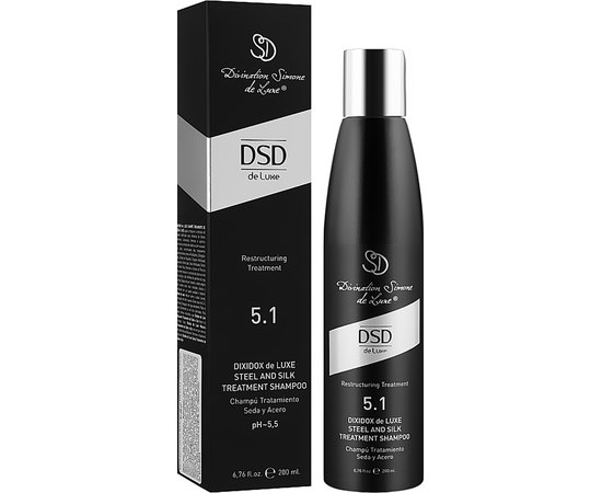 Восстанавливающий шампунь Сталь и шелк № 5.1 Simone Dixidox DeLuxe, изображение 2