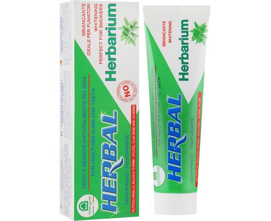 Зубна паста із зеленою глиною, шавлією та лікарськими травами Natura House Toothpaste, 100 ml, фото 