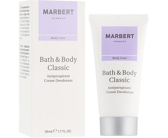 Дезодорант антиперспирантный крем Marbert Body Care Bath & Body Classic Anti-Perspirant Cream Deodorant, 50 ml, изображение 2 Дезодорант антиперспирантный крем Marbert Body Care Bath & Body Classic Anti-Perspirant Cream Deodorant, 50 ml, изображение 2