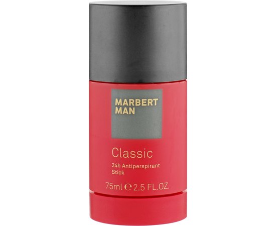 Дезодорант-стик 24 часа защиты Marbert Men Classic 24h Anti-Perspirant Stick, 75 ml