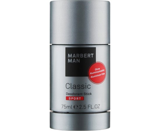 Marbert Men Classic Sport Deodorant Stick Дезодорант-стік "Спорт", 75 мл, фото 