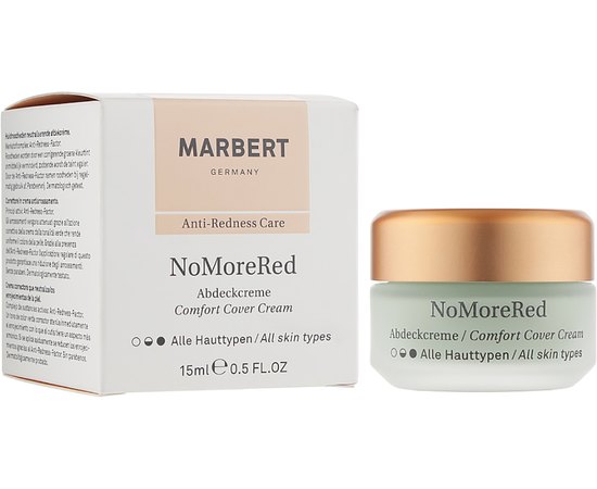 Дневной крем маскирующий Marbert Anti-Redness Care NoMoreRed Comfort Cover Cream, 15 ml, изображение 2