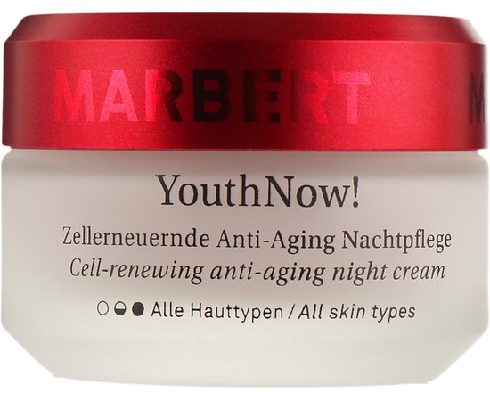Marbert YouthNow! Cell-Renewing Anti-Aging Night Cream For All Skin Types Антивіковий нічний крем, 50 мл, фото 